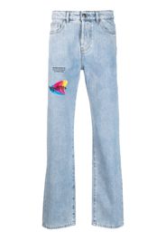 MSFTSrep Jeans dritti con applicazione logo - Blu