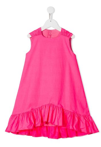 sleeveless ruffle trimmed dress