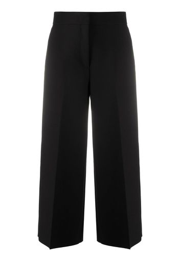 wide-leg cropped trousers