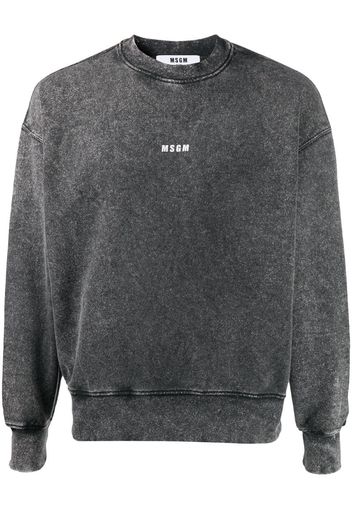 micro logo cotton sweatshirt
