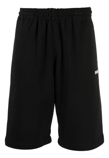 MSGM micro-logo track shorts - Nero