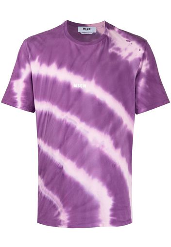MSGM tie-dye print T-shirt - Viola