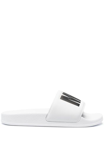 MSGM Slides con stampa - Bianco