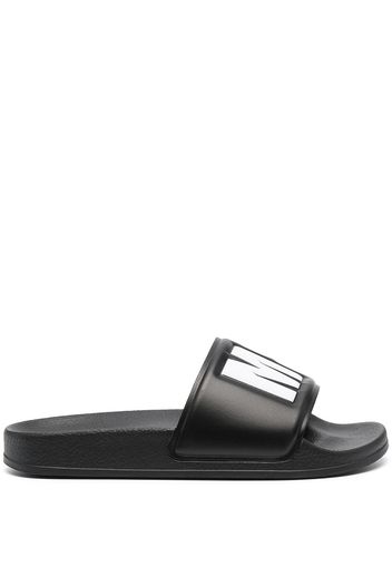 MSGM Slides con stampa - Nero