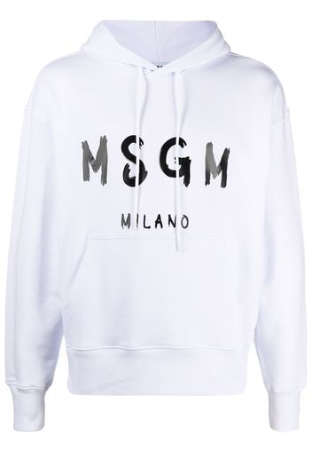 MSGM Felpa con stampa - Bianco