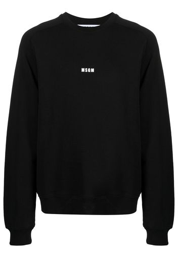 MSGM micro logo cotton sweatshirt - Nero