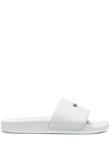 MSGM Slides con stampa - Bianco