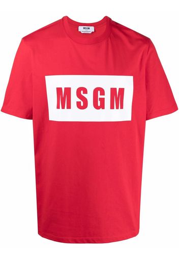 MSGM T-shirt con stampa - Rosso