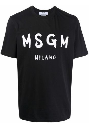 MSGM T-shirt con stampa - Nero