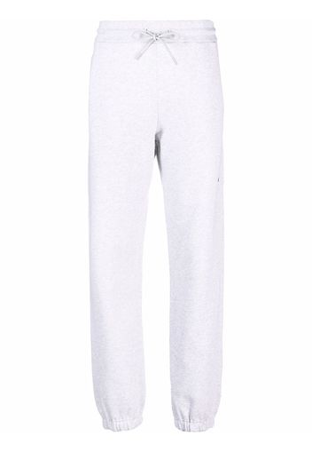 MSGM logo detail jersey sweatpants - Grigio