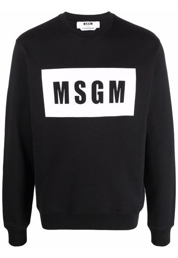 MSGM logo-print sweatshirt - Nero