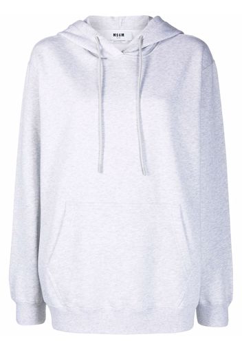 MSGM logo-print hoodie - Grigio