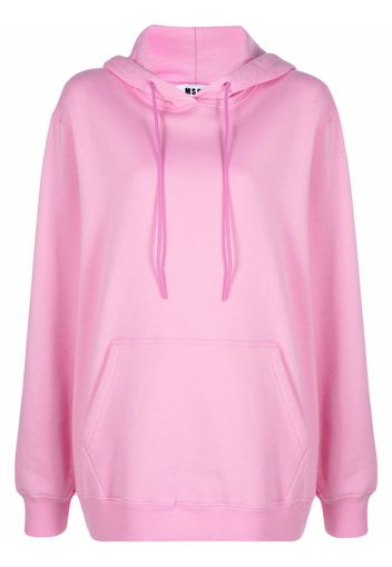 MSGM drawstring cotton hoodie - Rosa