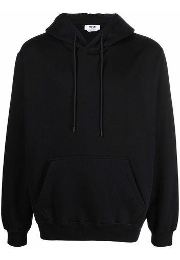 MSGM logo-print pullover hoodie - Nero