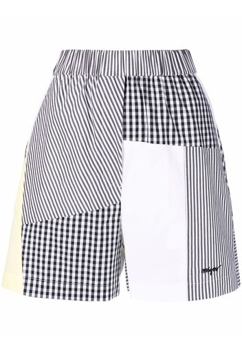 MSGM patchwork elasticated shorts - Bianco