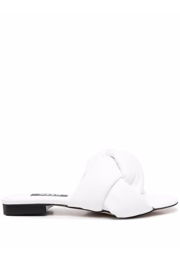 MSGM knot-detail sandals - Bianco