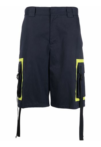 MSGM tassel-detail knee-length shorts - Blu