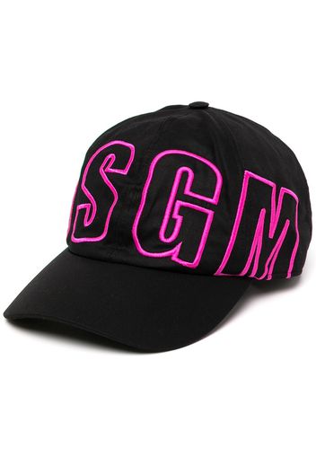 MSGM logo-embroidered cap - Nero