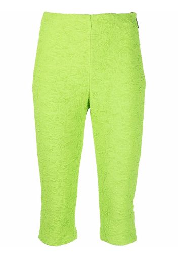 MSGM jersey-knit cropped leggings - Verde