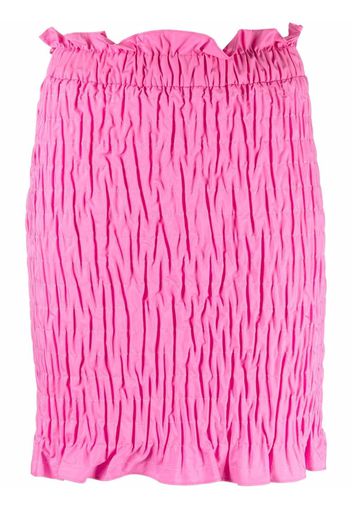 MSGM shirred-effect mini skirt - Rosa