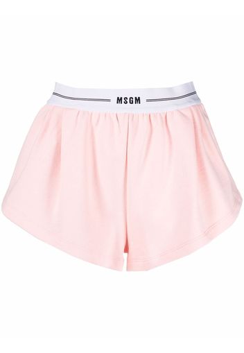 MSGM Short Logo Band shorts - Rosa