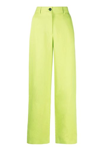 MSGM Pantaloni a gamba ampia - Verde