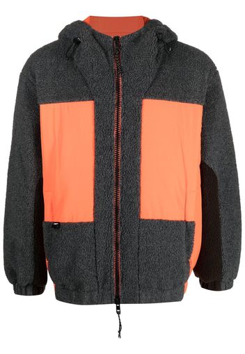 MSGM hooded panelled jacket - Grigio