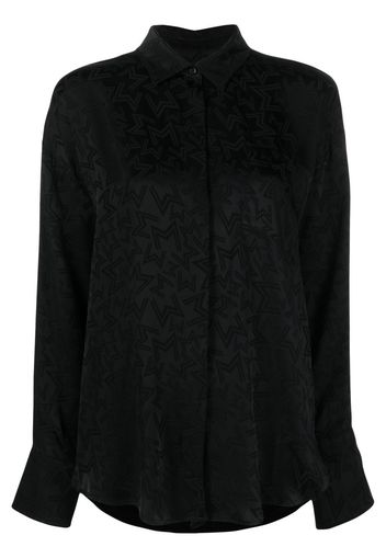 MSGM monogram-pattern button-up shirt - Nero