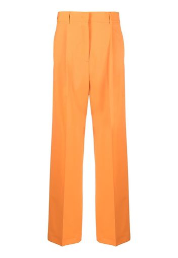 MSGM high-waist straight-leg trousers - Arancione