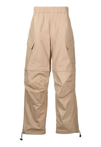 MSGM elasticated wide-leg trousers - Toni neutri