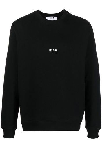 MSGM logo-print sweatshirt - Nero