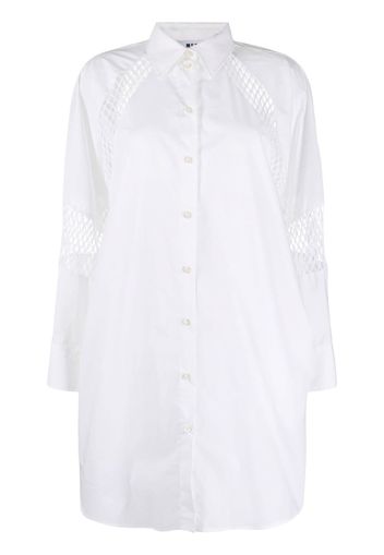 MSGM shirt mini dress - Bianco