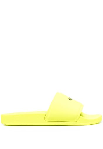 MSGM logo-print sliders - Giallo