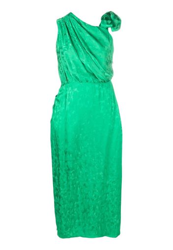 MSGM jacquard-print sleeveless dress - Verde