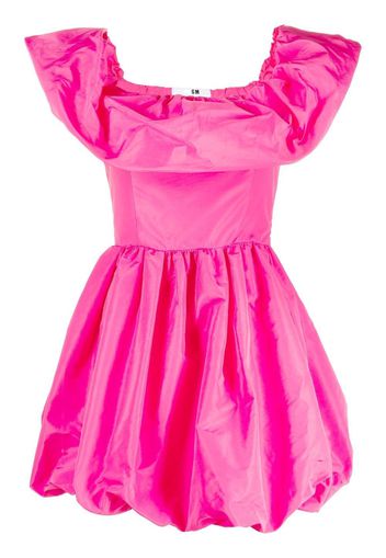 MSGM ruffled off-shoulder puffball dress - Rosa