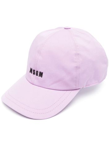 MSGM logo-embroidered baseball cap - Viola