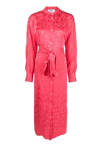 MSGM belted shirt dress - Rosa