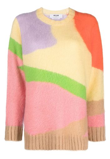 MSGM abstract color-block jumper - Toni neutri