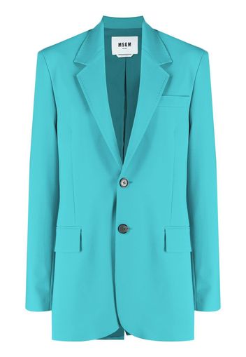 MSGM single-breasted blazer - Blu