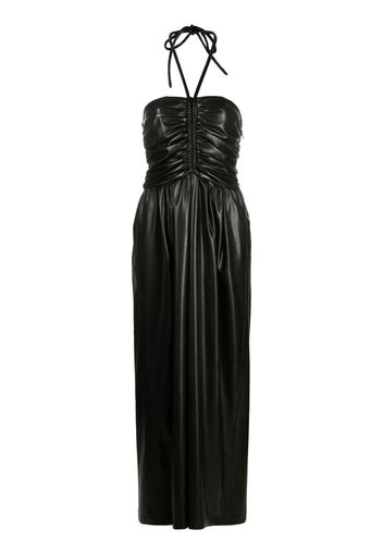 MSGM polished-finish halterneck dress - Nero