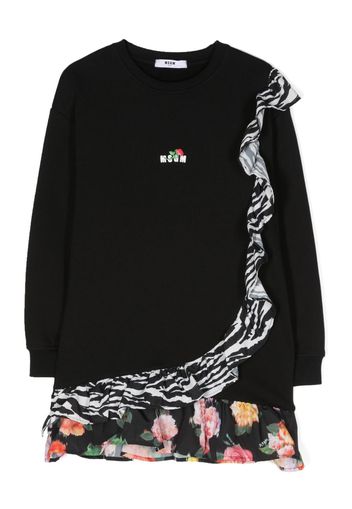 MSGM Kids Abito Rouge - Nero