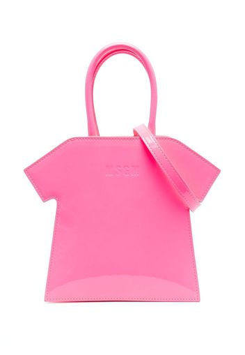 MSGM T-shirt shaped tote bag - Rosa