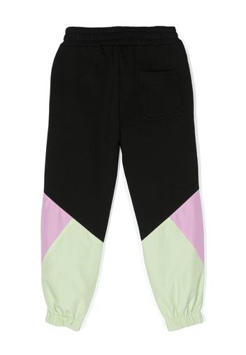 MSGM Kids colour-block track pants - Nero