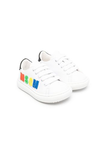MSGM Kids Sneakers con ricamo - Bianco