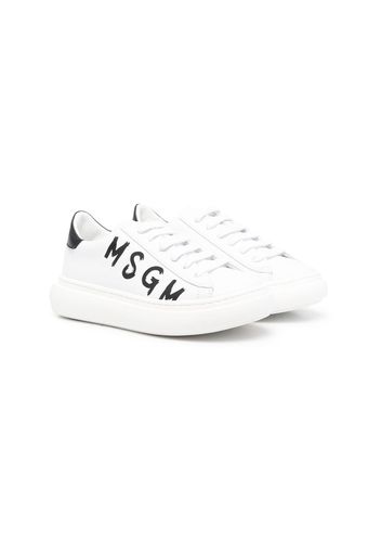 MSGM Kids Sneakers con stampa - Bianco