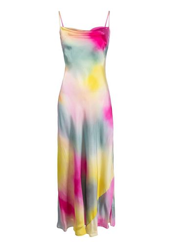 MSGM watercolour maxi camisole dress - Rosa