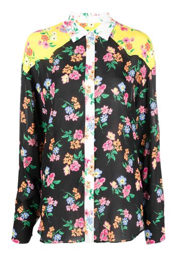 MSGM floral-print blouse - Nero