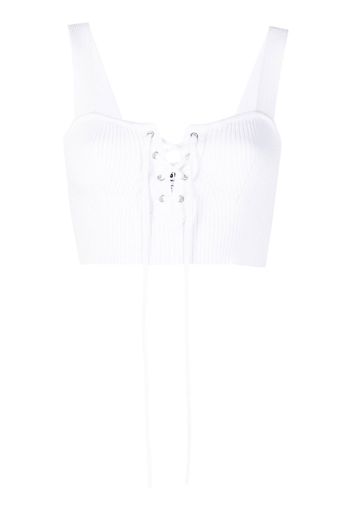 MSGM Top crop - Bianco