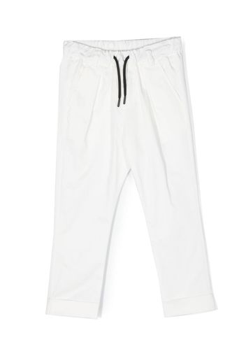 MSGM Kids stretch-cotton casual trousers - Bianco