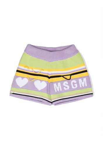 MSGM Kids knitted shorts - Viola